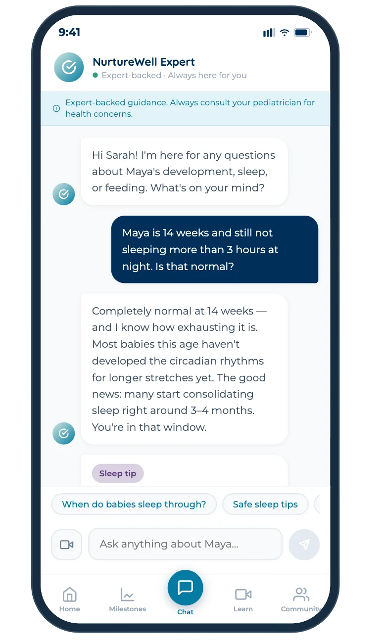 NurtureWell Expert chat