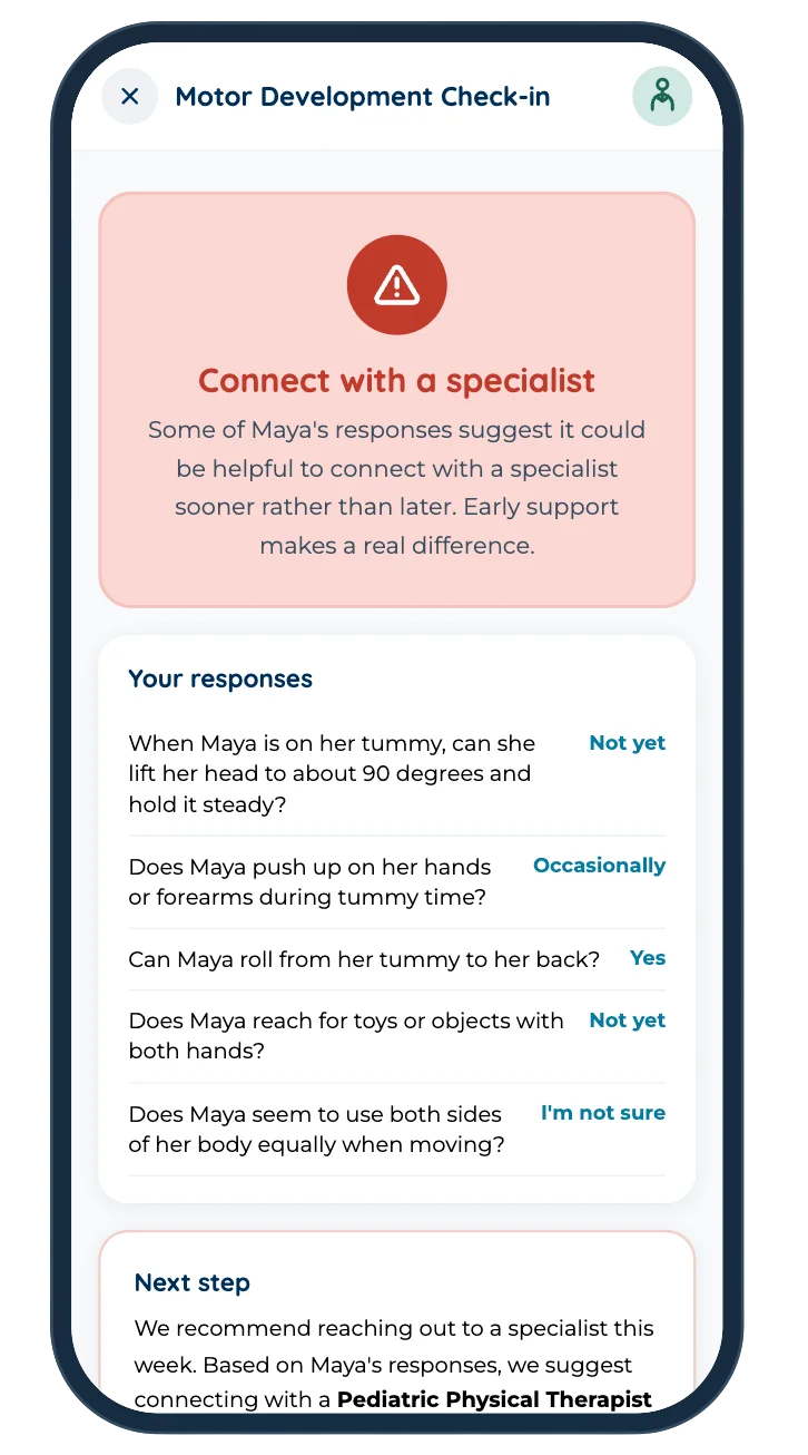 Connect with a specialist